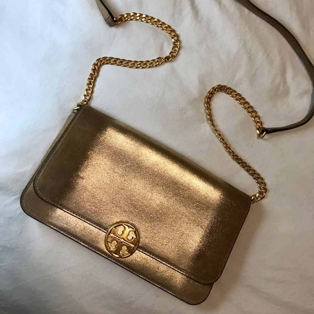 Tory Burch Gold Crossbody